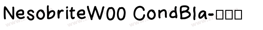 NesobriteW00 CondBla字体转换